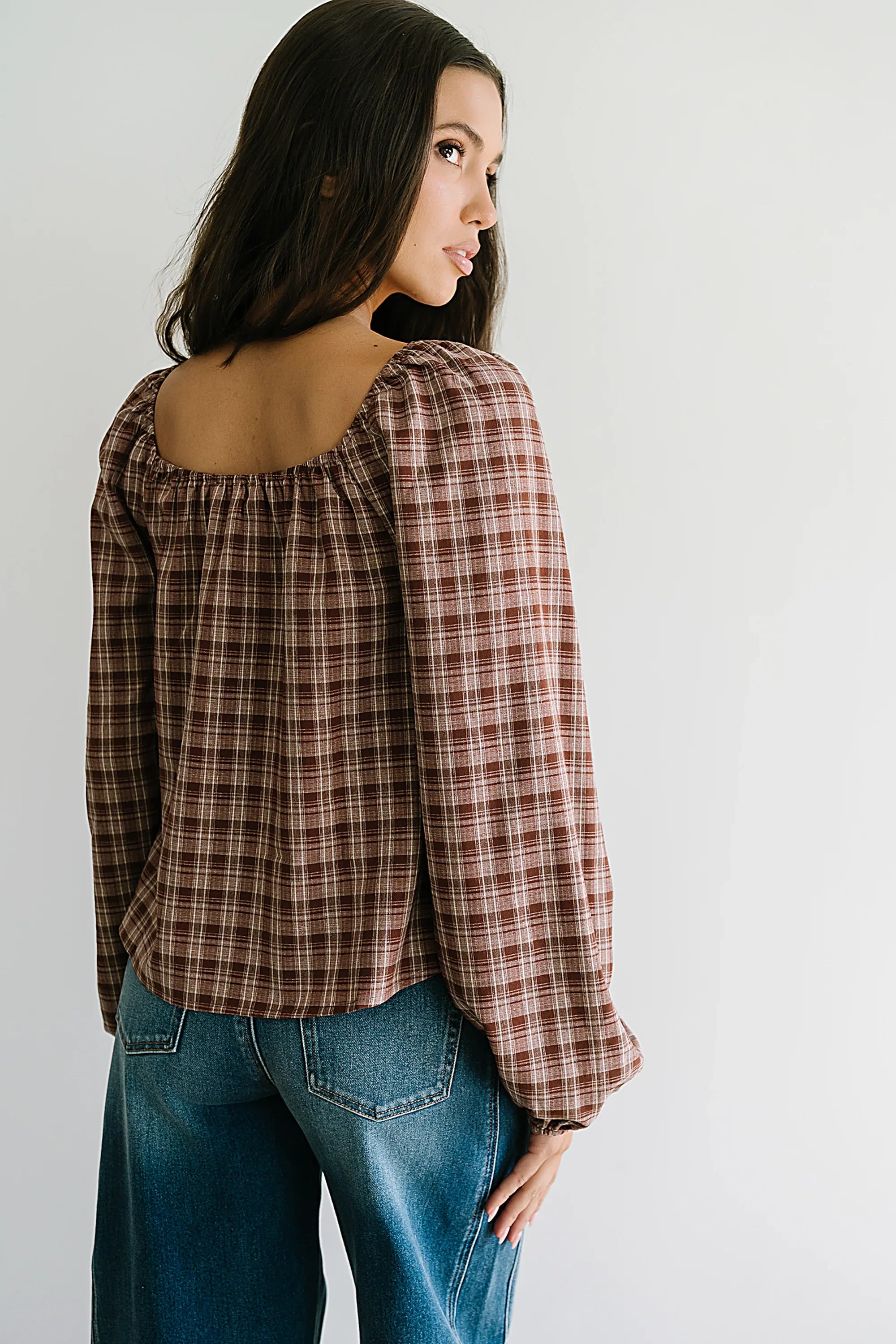 Jemma Plaid Blouse FINAL SALE