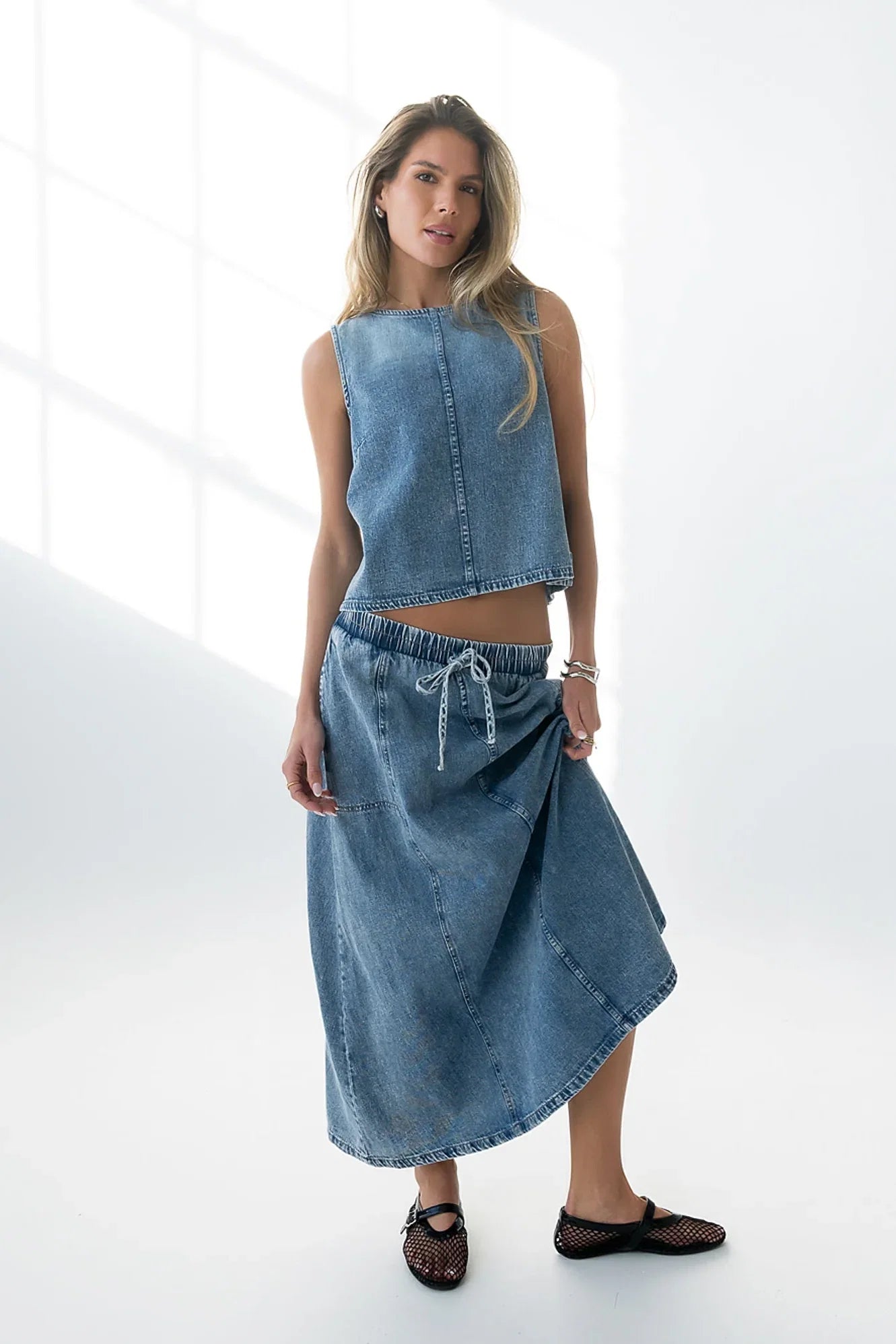 Khloe Denim Tank Top