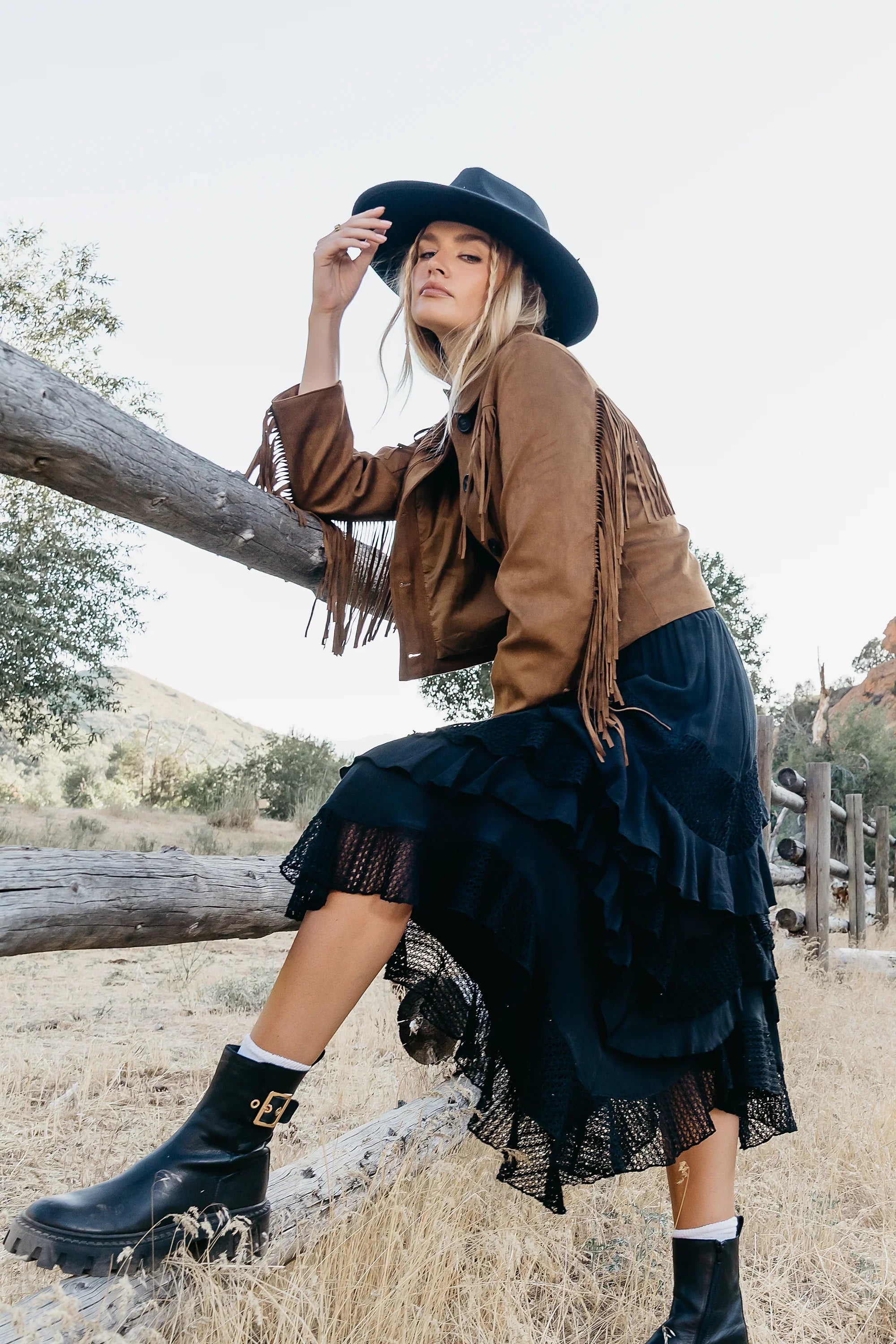Megan Tiered Midi Skirt FINAL SALE