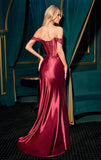 CHARIS GOWN LACE CORSET SATIN DRESS
