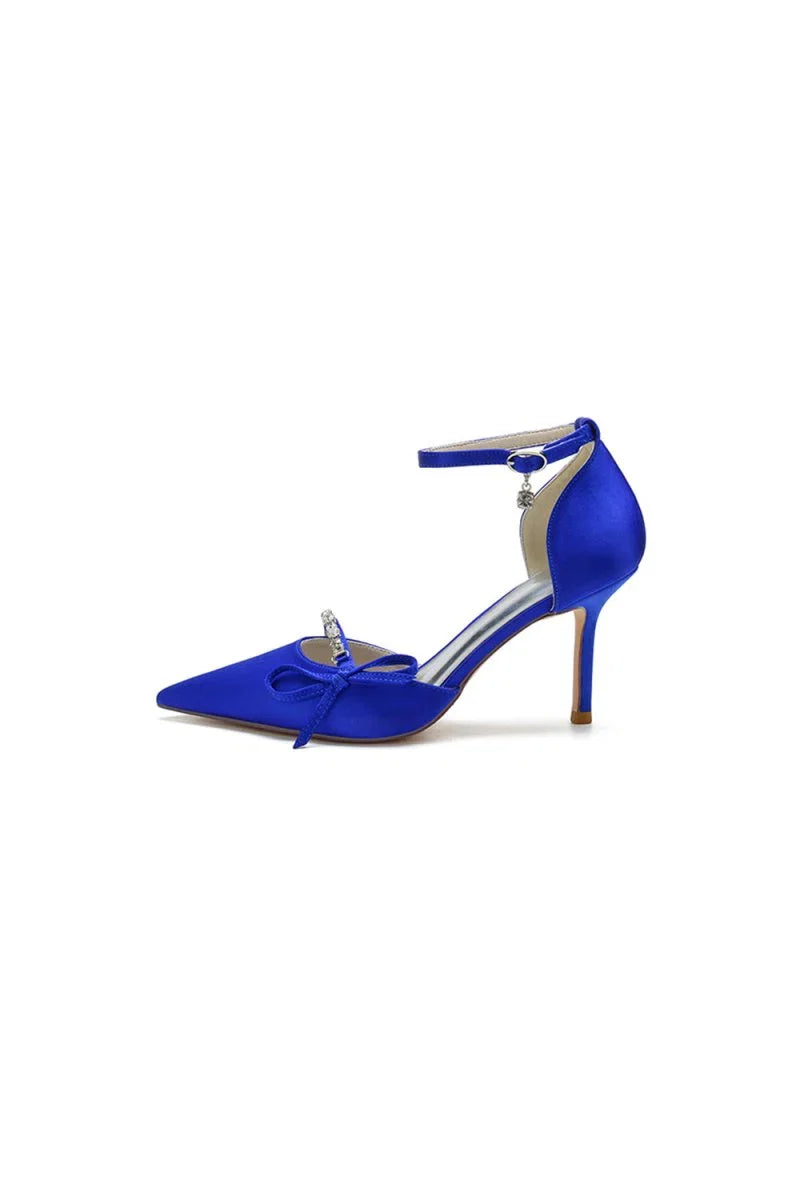 Pointed Toe Party Heels with Bow