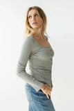 Pura Knit Top in Grey