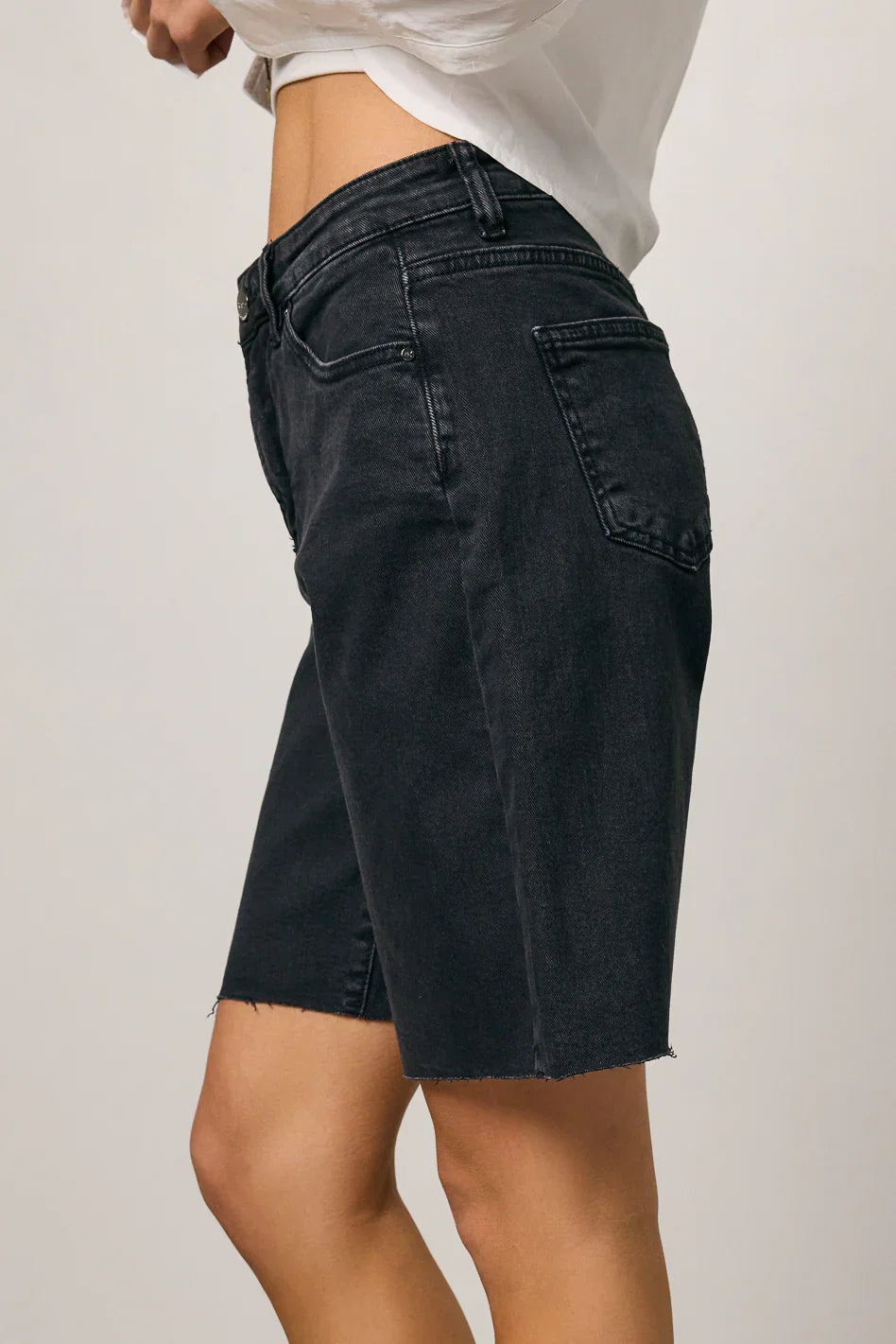 Lydia Bermuda Shorts in Black