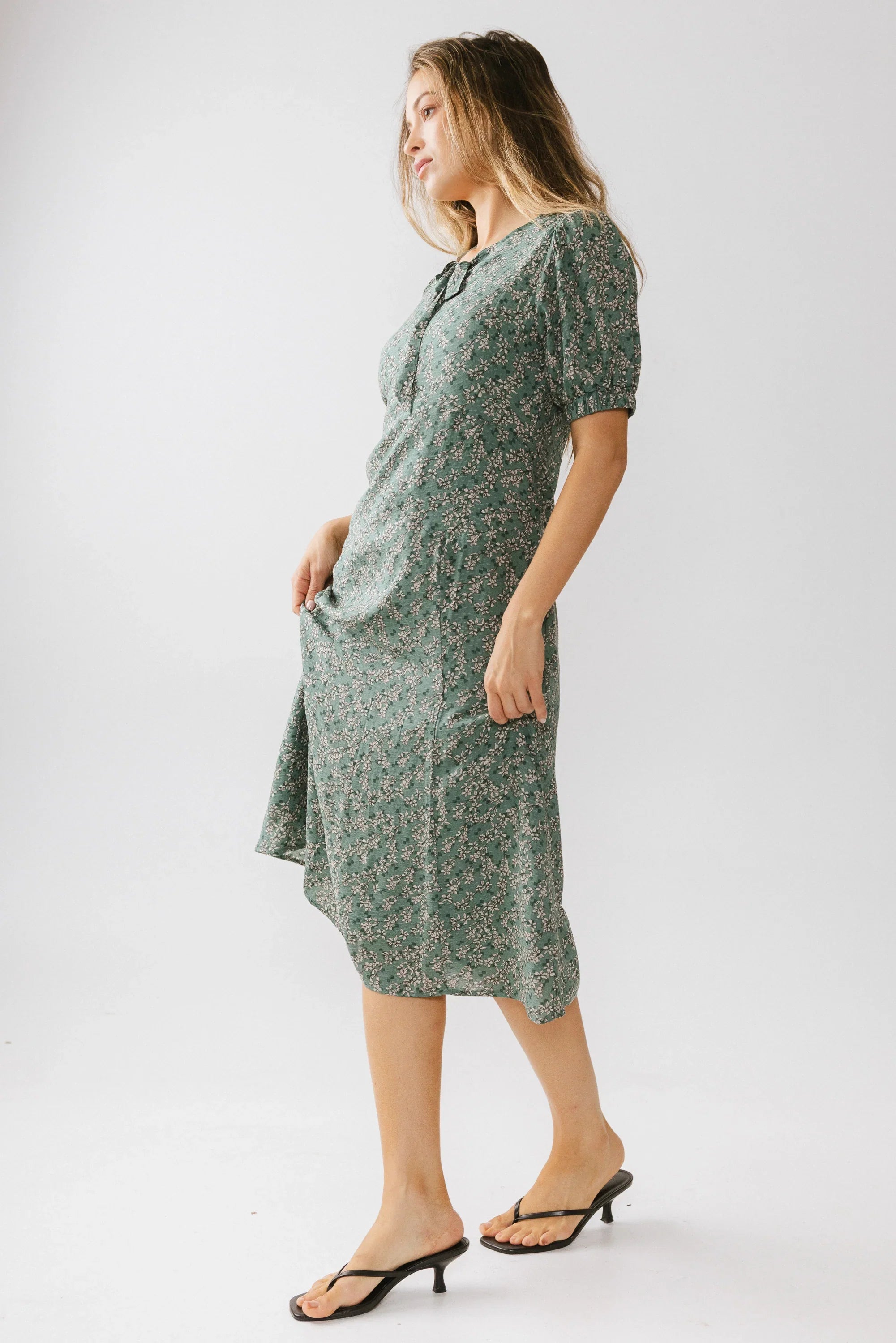 Kelsey Floral Midi Dess