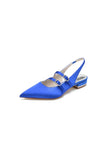 Simple Slingback Pointed Toe Flats