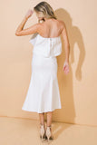 SUNSET STROLL WHITE CROP TOP SKIRT SET FINAL SALE