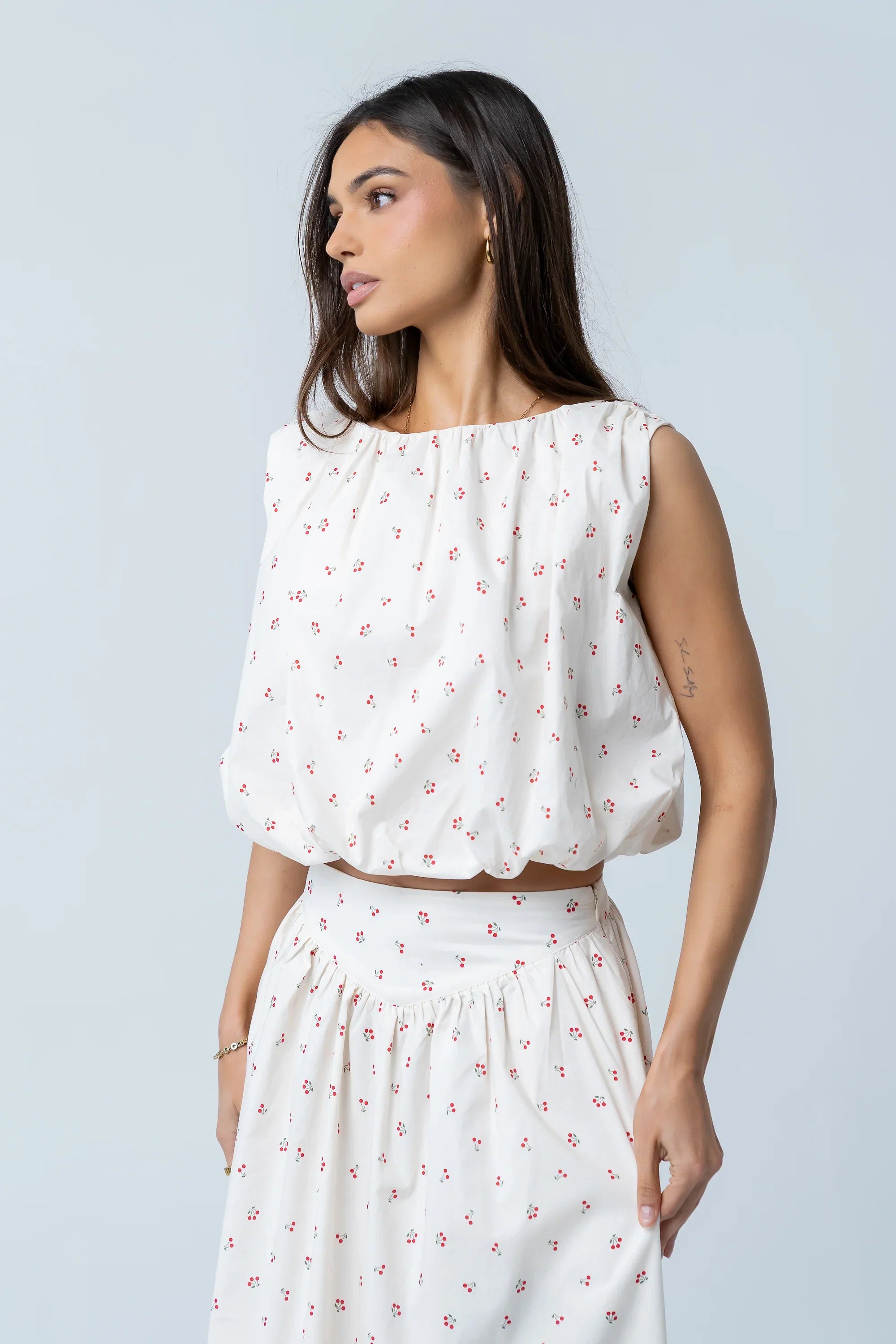 Tyla Cherry Sleeveless Blouse
