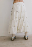 Bluebell Embroidered Midi Skirt FINAL SALE