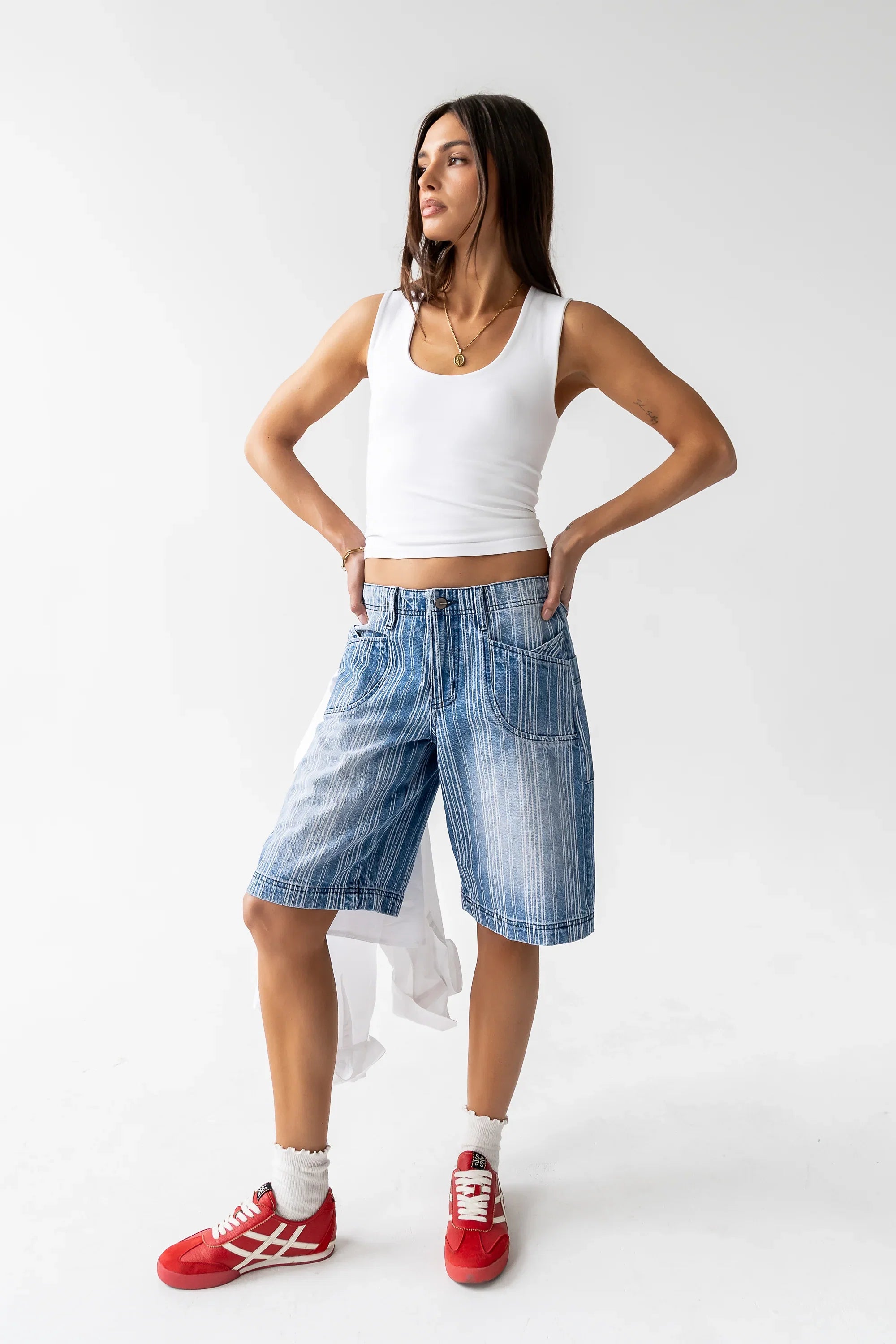 Franklin Striped Bermuda Shorts