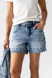 Kellie Scalloped Shorts