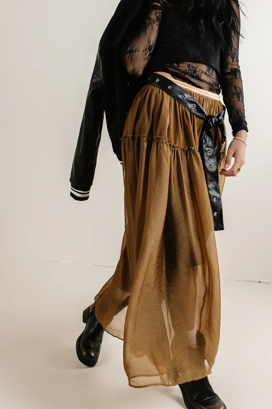 Terrin Tulle Skirt in Olive FINAL SALE