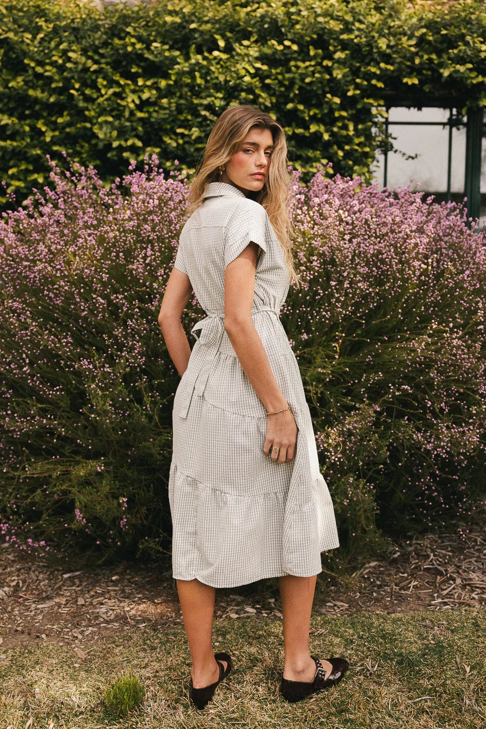 Tephra Plaid Midi Dress FINAL SALE