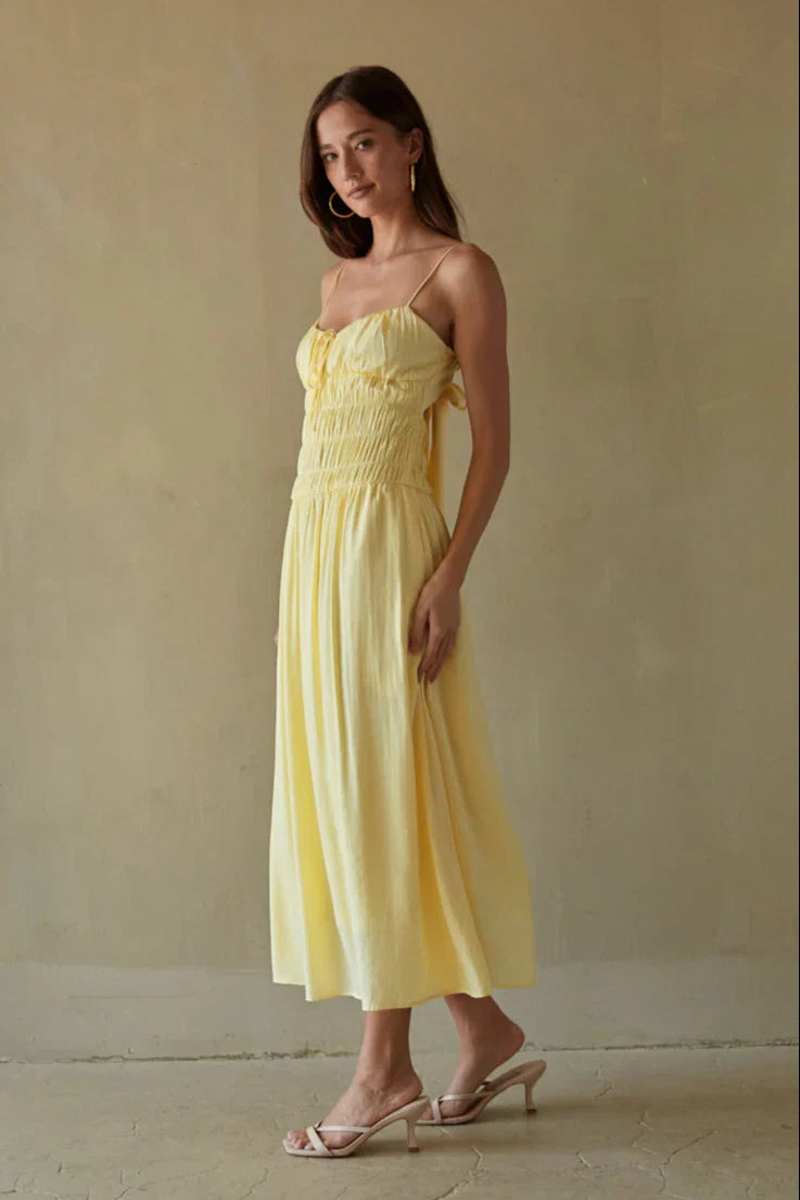 Roxana Smocked Midi Dress