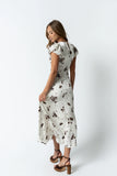 Jenna Floral Maxi Dress in Off White