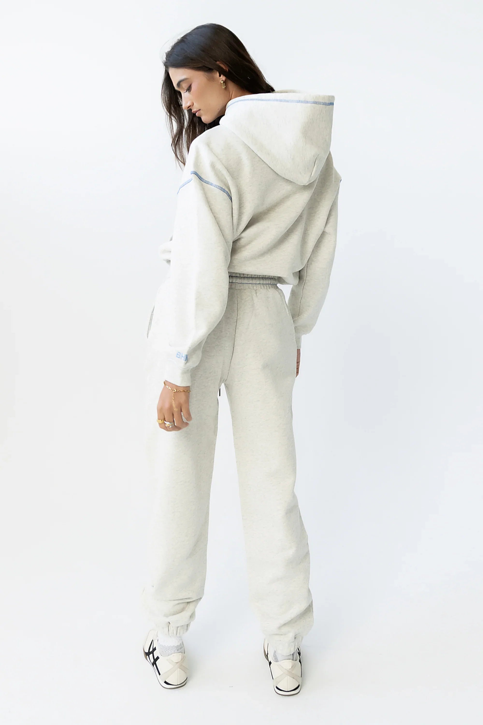Mozie Contrast Joggers in Grey