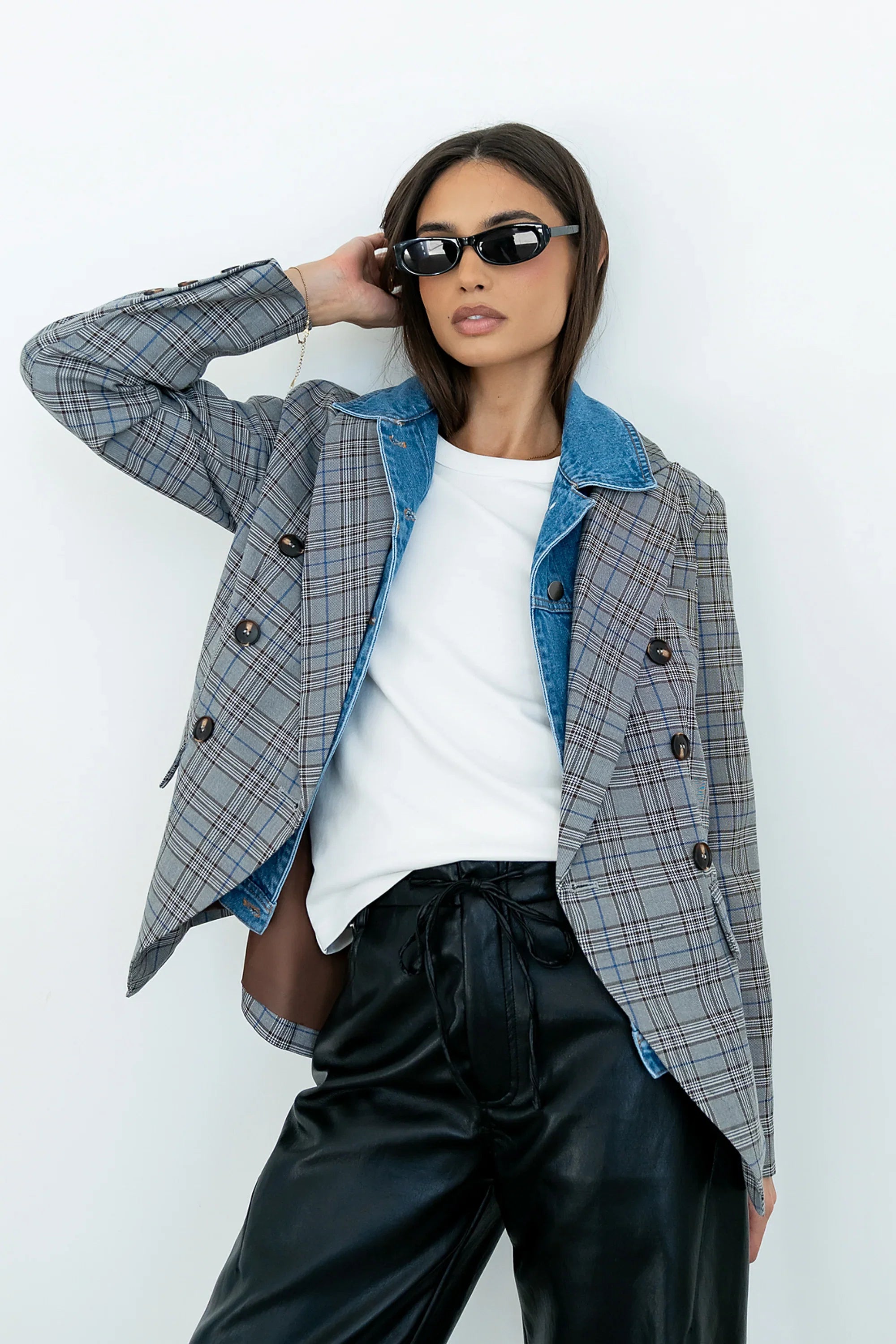 Daniel Mixed Media Blazer