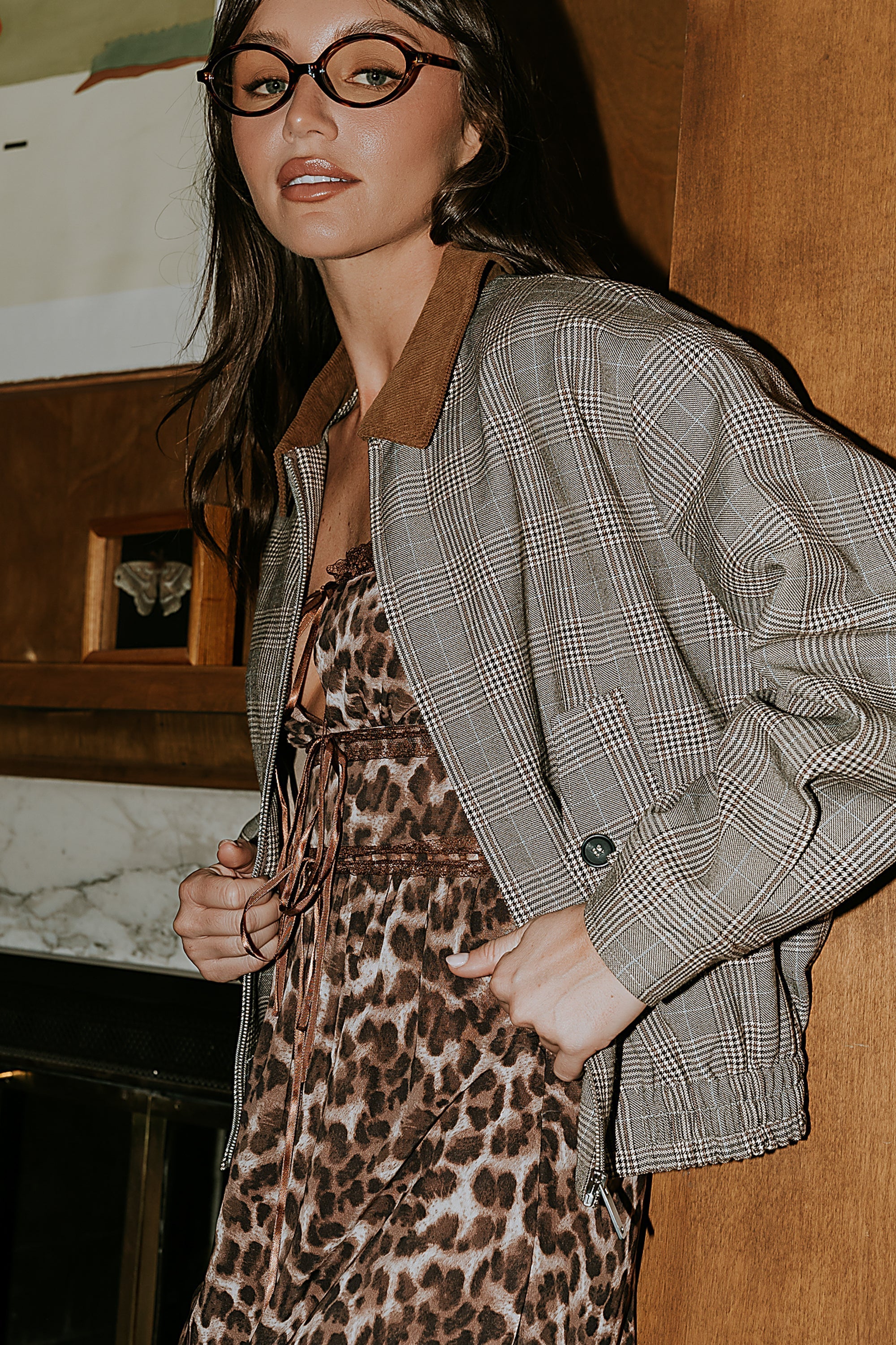 Kenzington Plaid Bomber Jacket