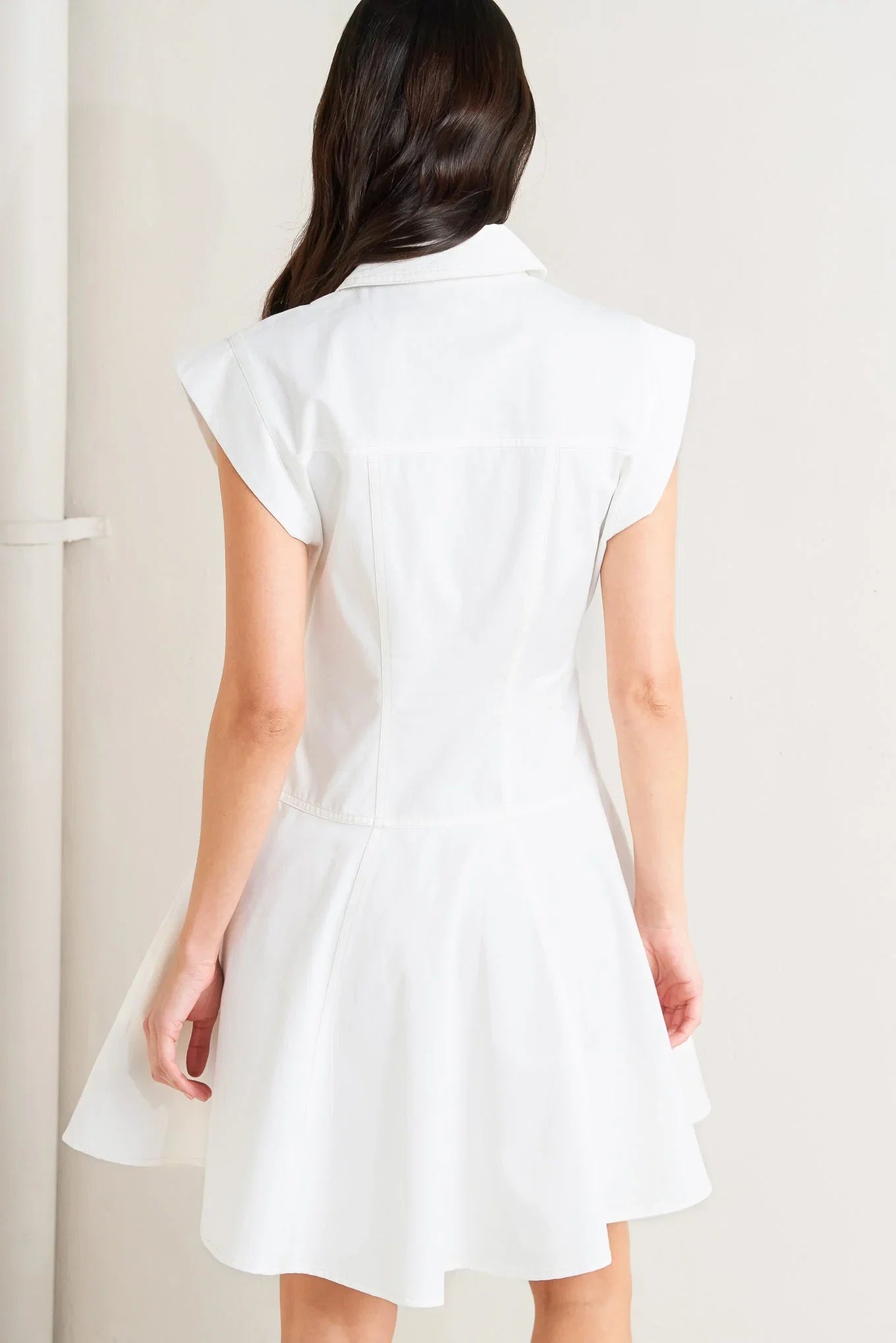 CONFIDENTLY YOURS WHITE MINI DRESS