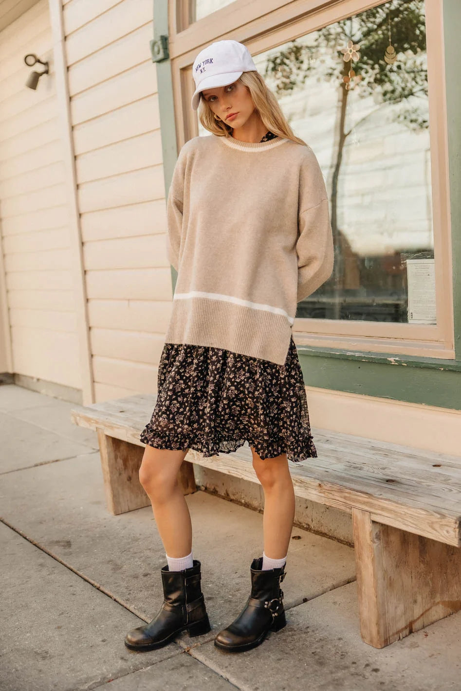 Ashley Knit Sweater in Taupe FINAL SALE