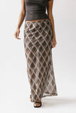 Cecily Plaid Midi Skirt FINAL SALE