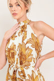 HONEY LUXE HALTER MAXI DRESS