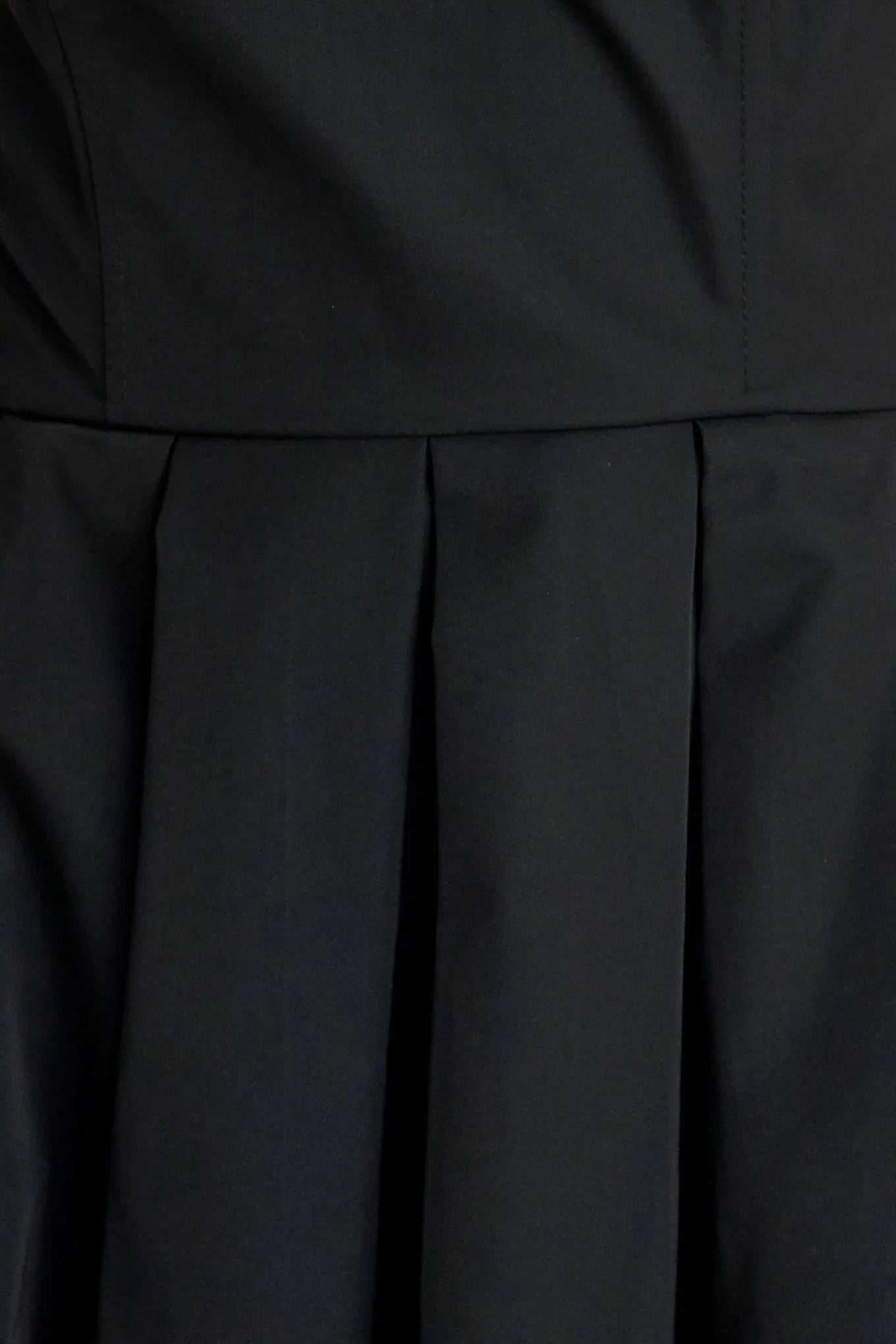 GALA NOIR BLACK SCOOP NECK STRAPLESS MIDI DRESS