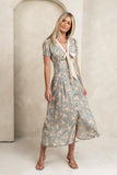 Vera Floral Maxi Dress in Sage FINAL SALE