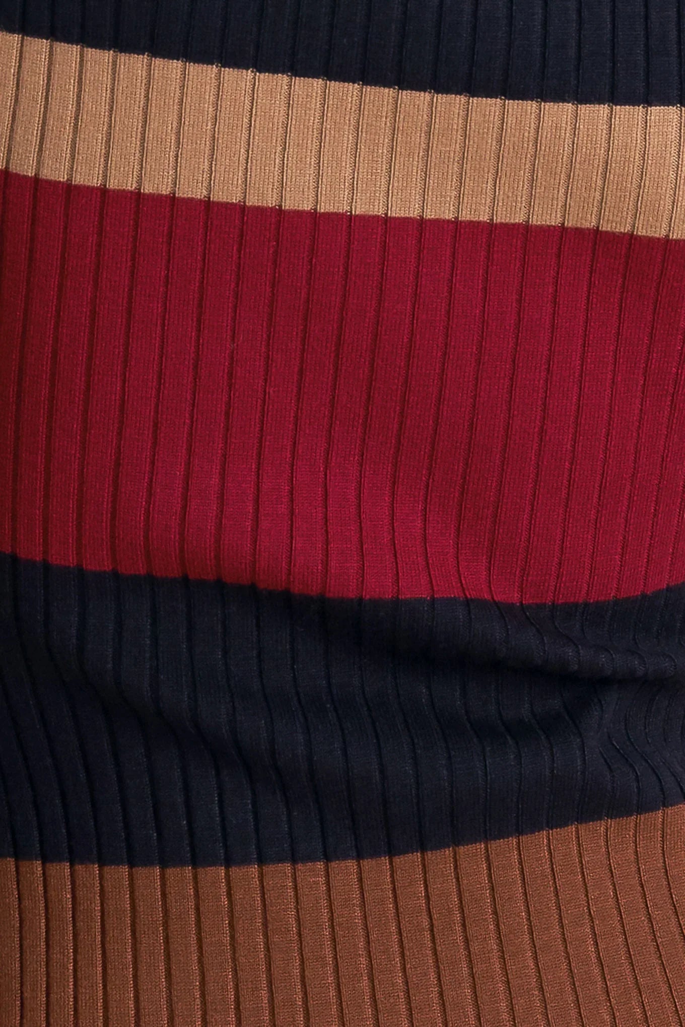 BLACK BURGUNDY COLOR BLOCKED MIDI SWEATER DRESS