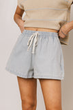 Raven Shorts in Denim Stripe FINAL SALE