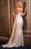 Hailee Gown Off White Lace Satin Fitted Gown