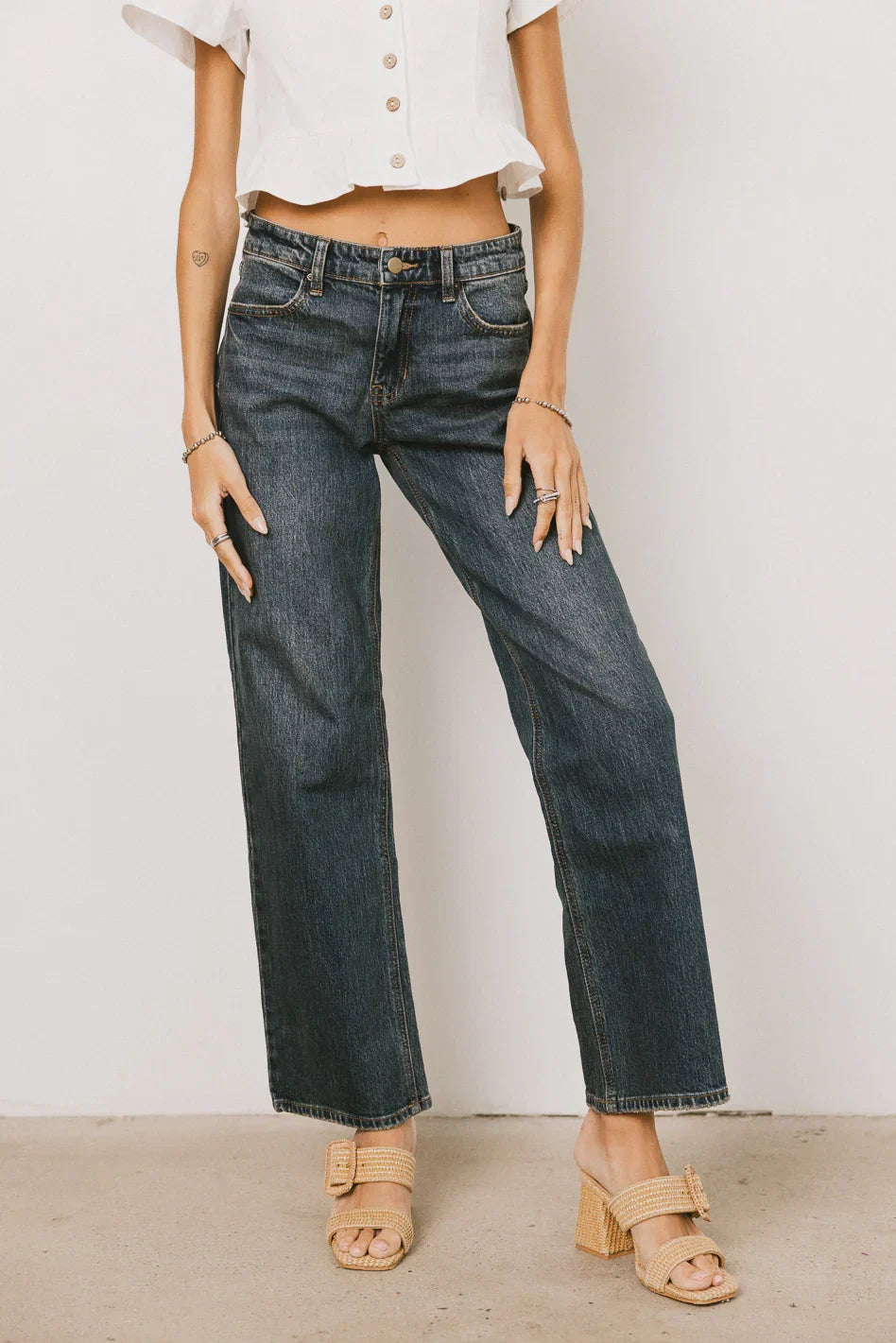 Marshall Straight Leg Vintage Jeans in Dark Wash FINAL SALE