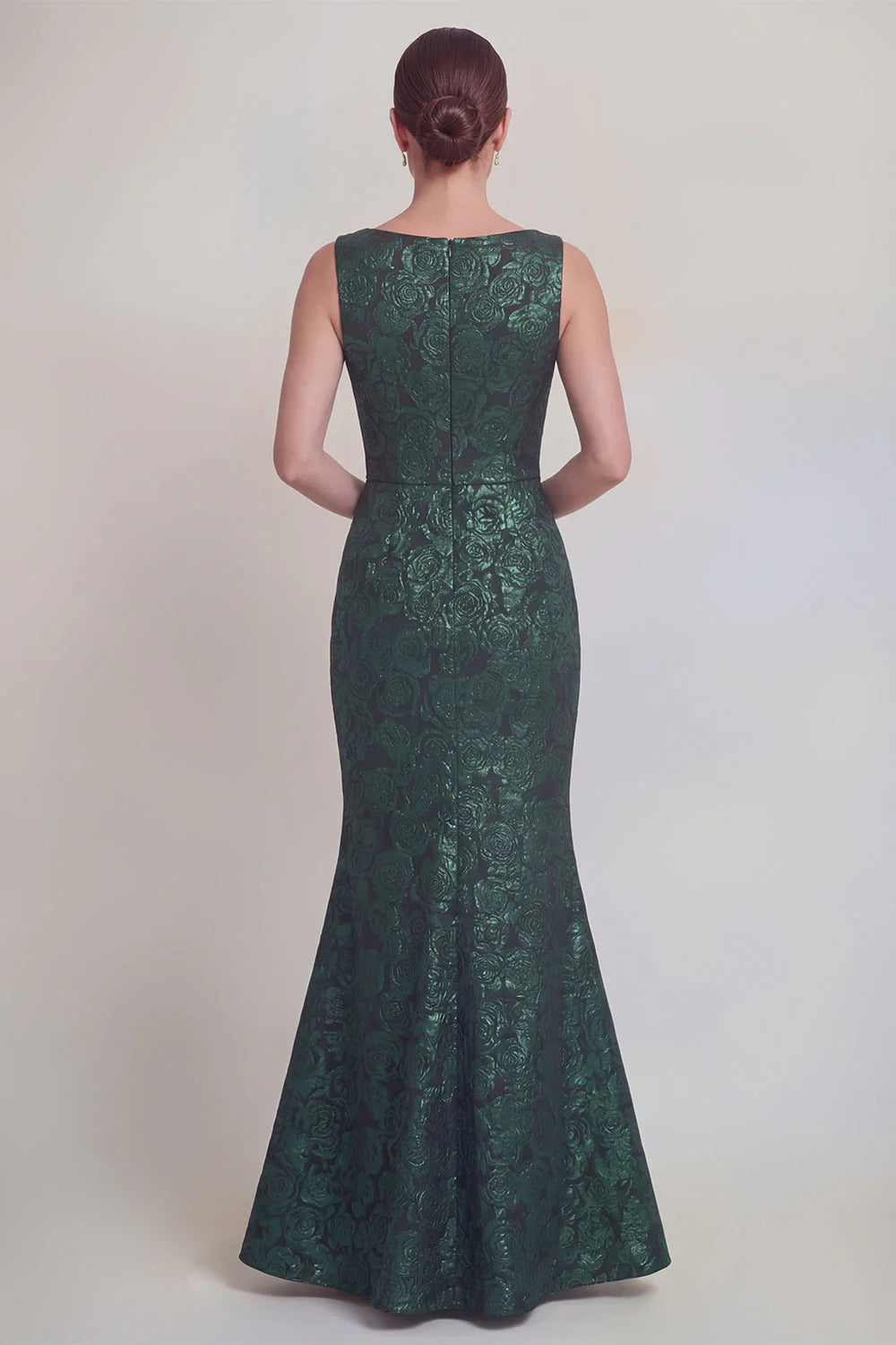 Blush Jacquard Mermaid Mother of the Bride Dress