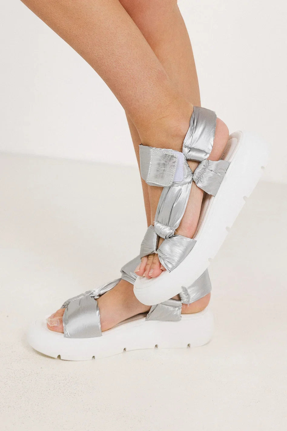 Seychelles Light Up Platform Sandals in Silver FINAL SALE