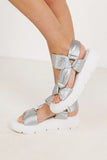 Seychelles Light Up Platform Sandals in Silver FINAL SALE