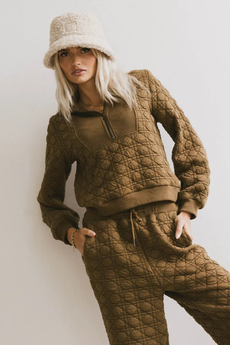 Winry Quilted Half Zip FINAL SALE