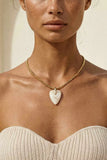 Solstice Pendant Choker in Bone