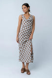 Renae Plaid Maxi Dress