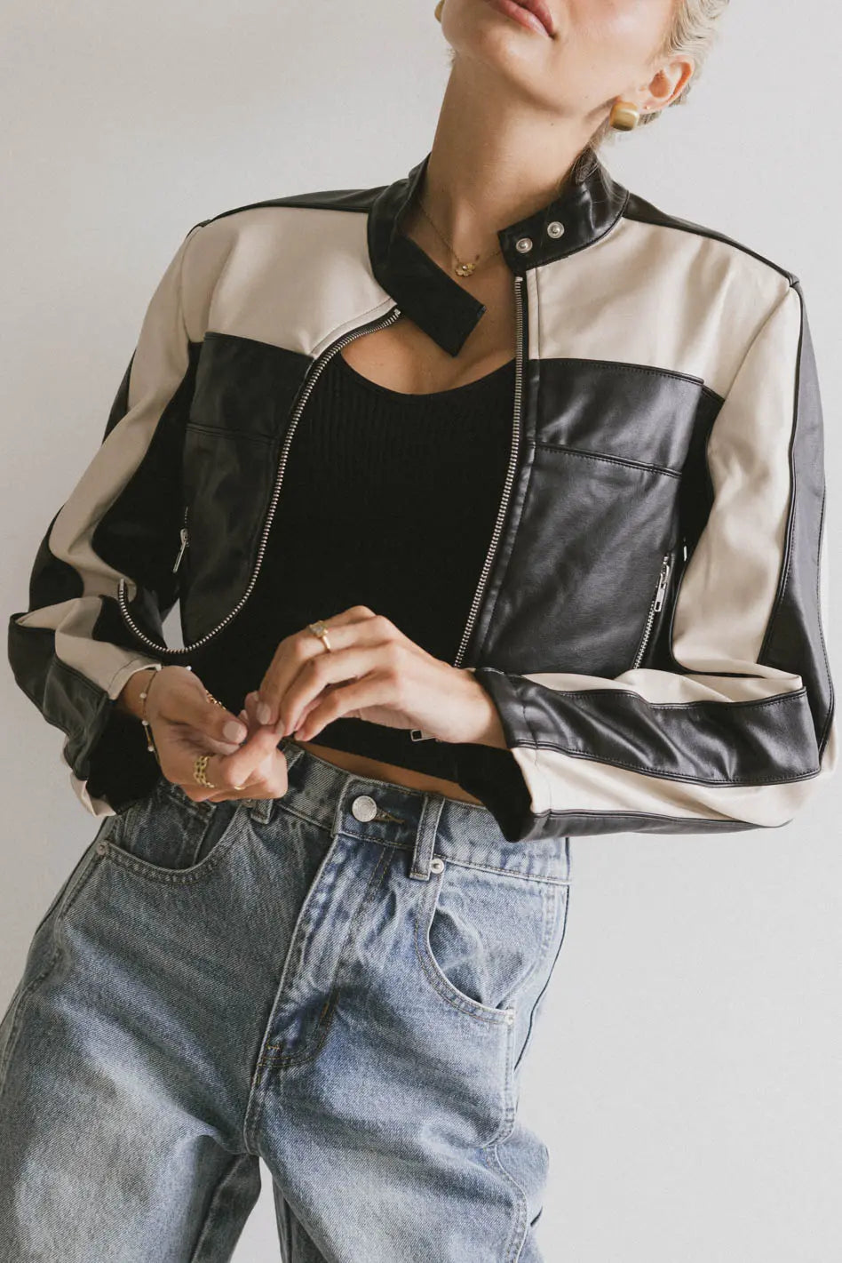Leda Vegan Leather Jacket FINAL SALE