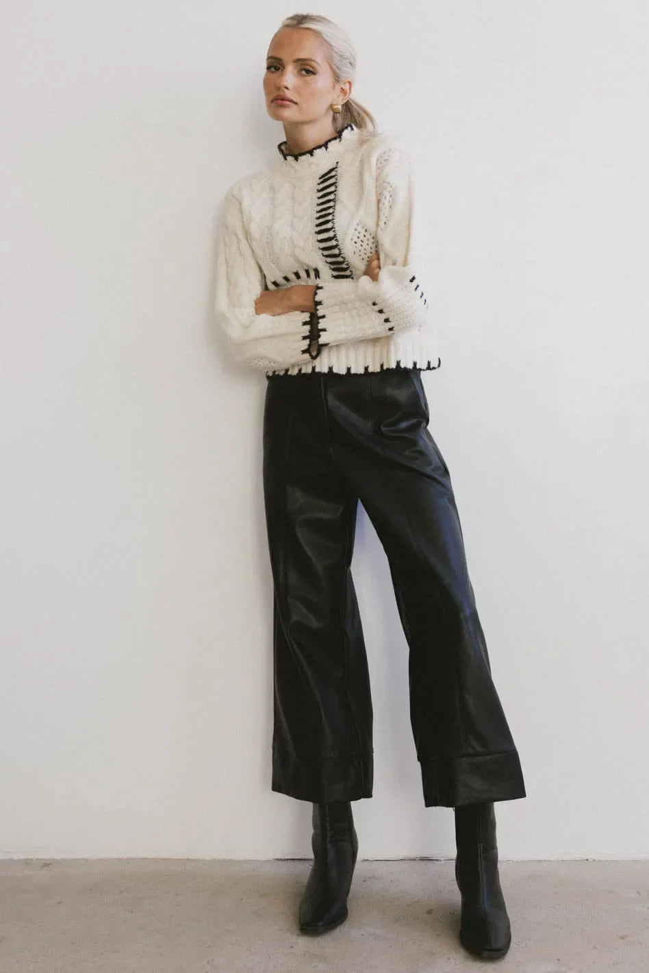 Cloe Cable Knit Sweater FINAL SALE