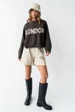 Suzie Graphic Sweater in Brown FINAL SALE