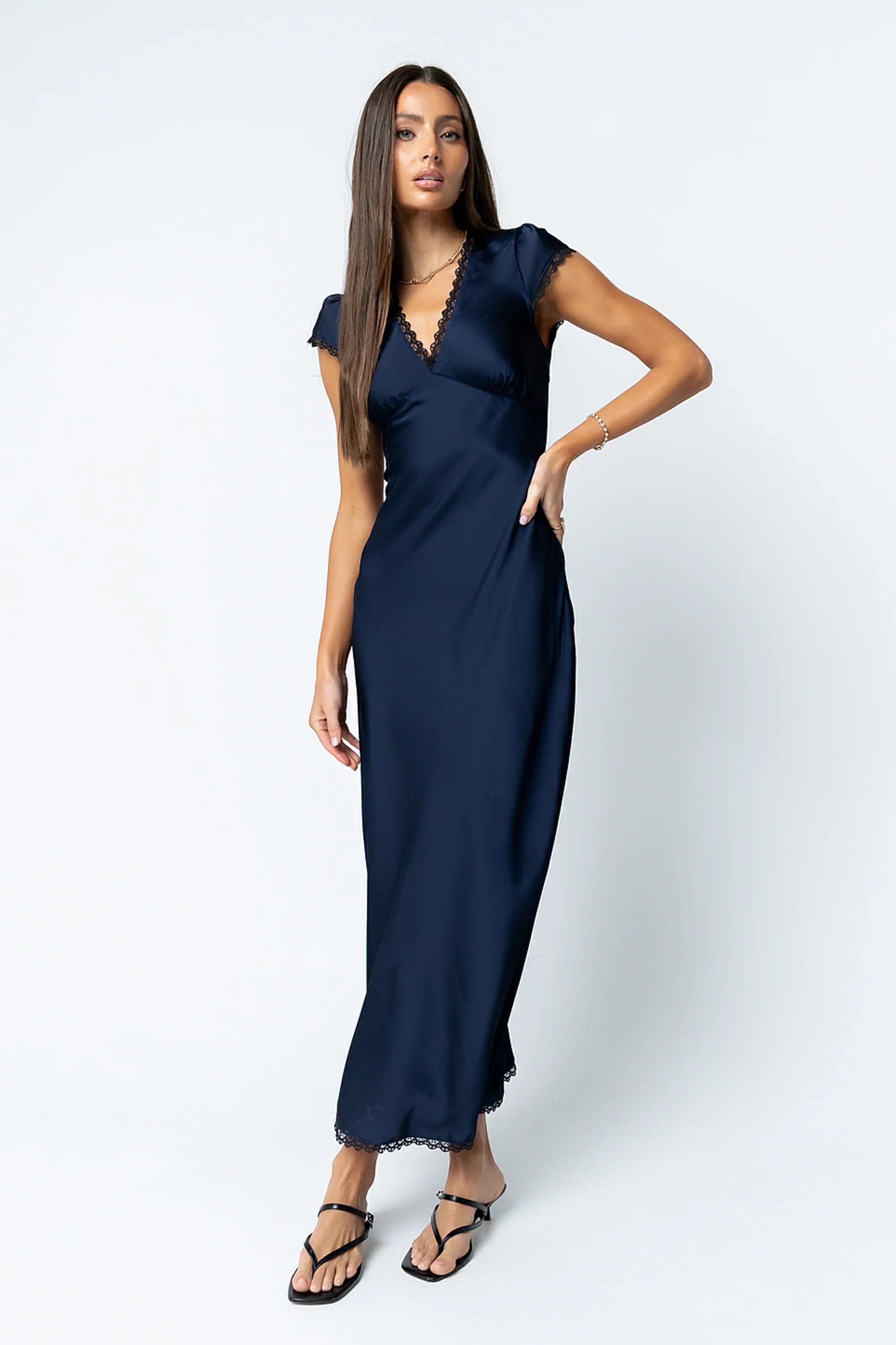 Wrenna Satin Maxi Dress