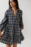 Autumn Plaid Mini Dress FINAL SALE