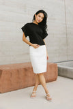 Indra Denim Midi Skirt FINAL SALE