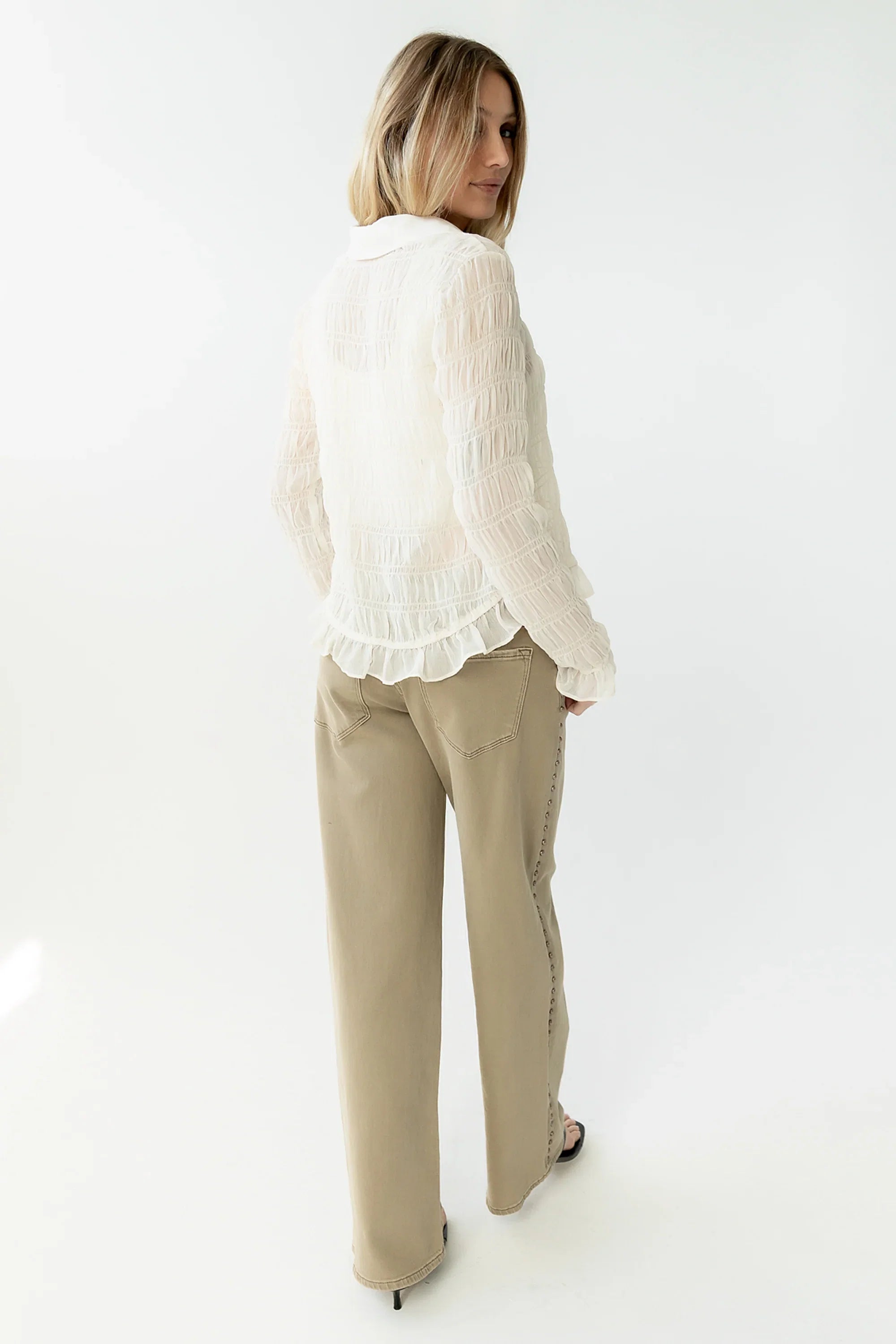 Bronco Studded Straight Leg Jeans