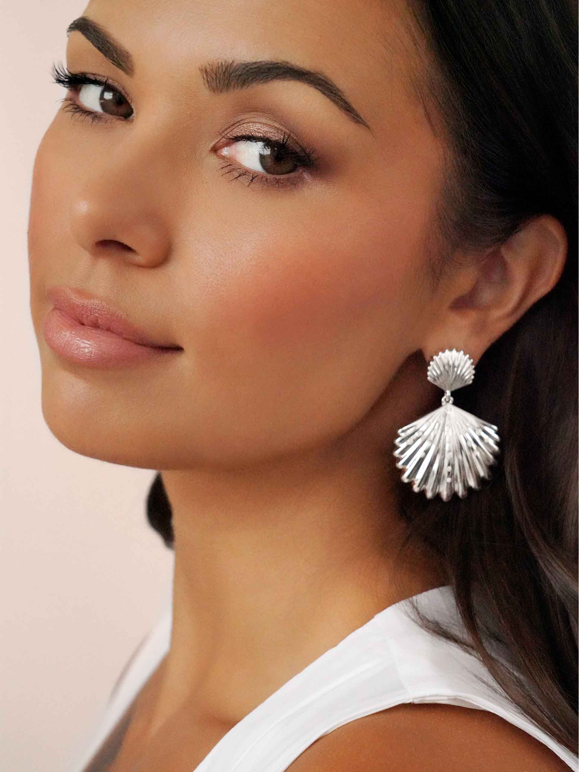 Sun drenched Shell Earrings