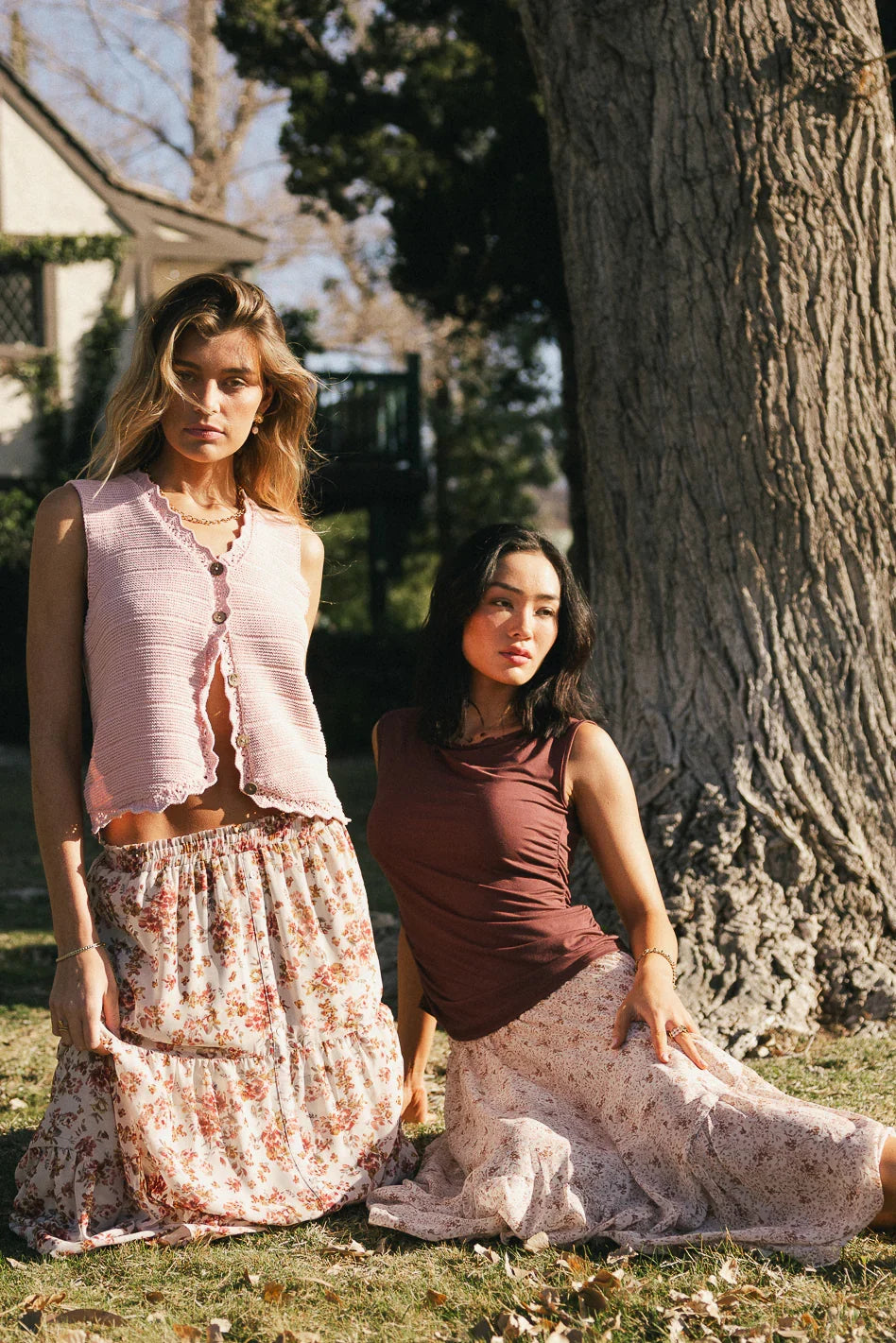 Annie Knit Vest in Blush FINAL SALE