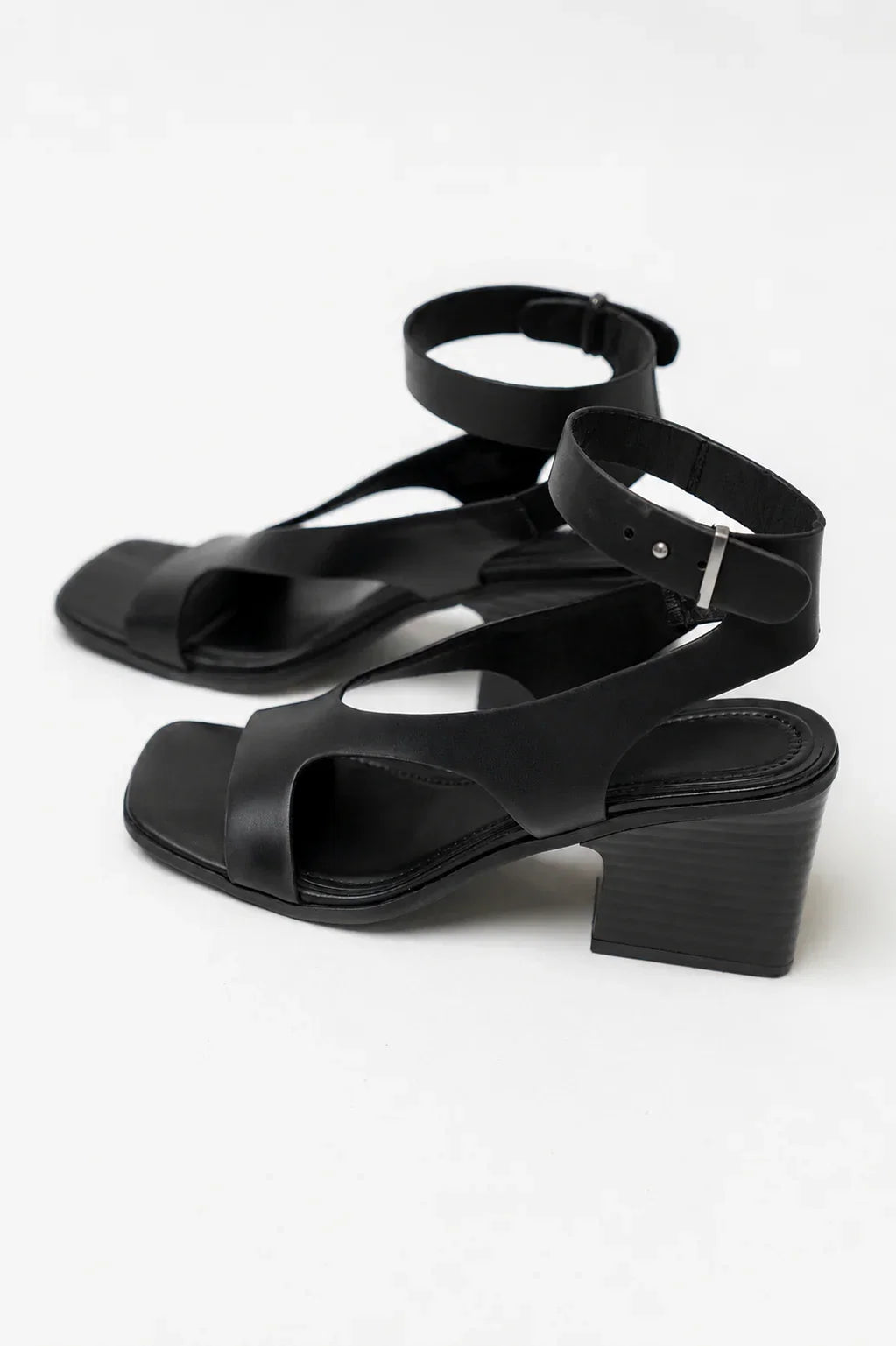 Felipa Block Heels in Black