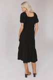 Miley Bubble Texture Dress in Black FINAL SALE