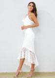 Leanne Midi Dress WHITE