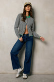 Josy Button Front Cardigan in Navy FINAL SALE